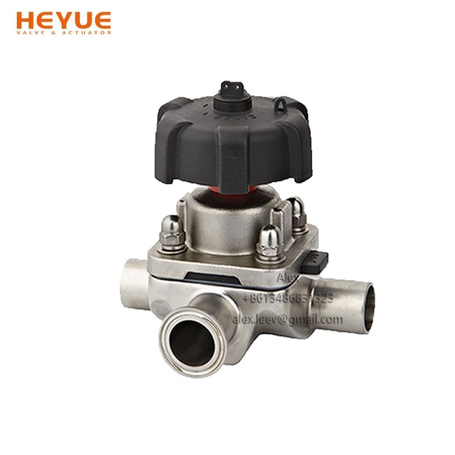 วาล์วไดอะแฟรมสุขาภิบาล 3 ทาง